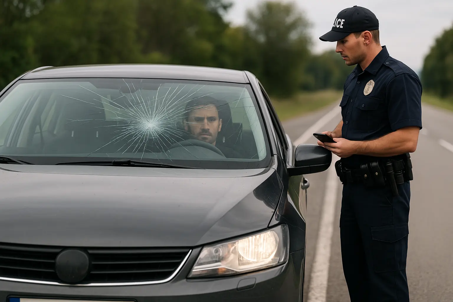 Is it illegal to drive with cracked glass?